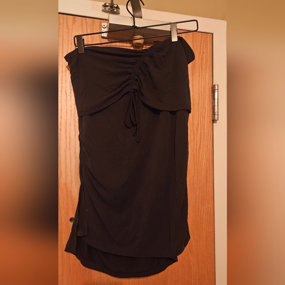 Anthropologie Strapless Ruched Tube Top